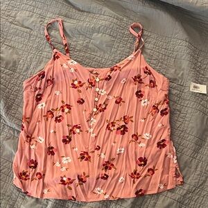 NWT Old Navy Small Floral Pink Women's Cami Top